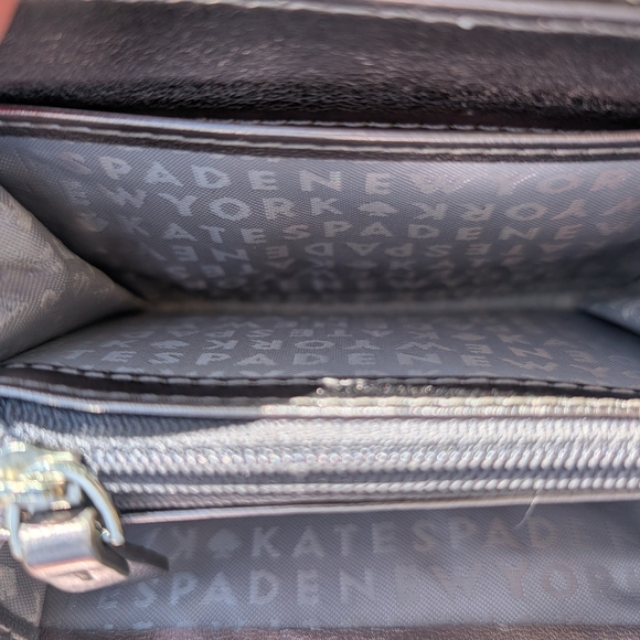 Kate Spade Silver Glitter Sparkle Wallet with Gems - Picture 6 of 9